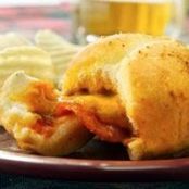 Pizza-Stuffed Garlic Rolls